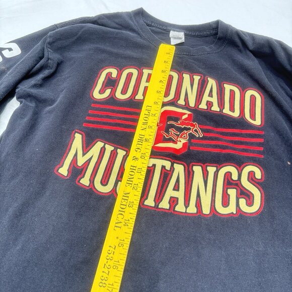 GILDAN Heavy 100% Cotton TearAway Long Sleeve Unisex LARGE Black Graphic Tee - Picture 10 of 16